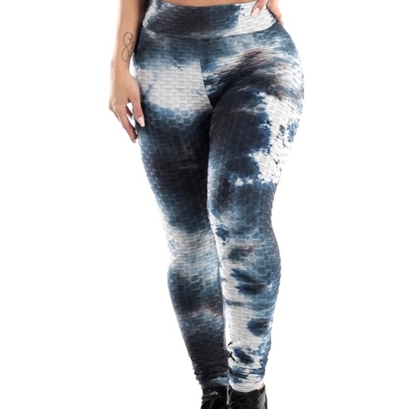 Tie Dye scrunch butt lifting leggings New - Picture 2 of 8
